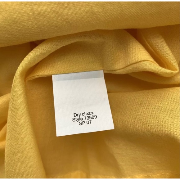 J. Crew Sz 2 Dress Yellow Seersucker Cotton Halter - Picture 5 of 5